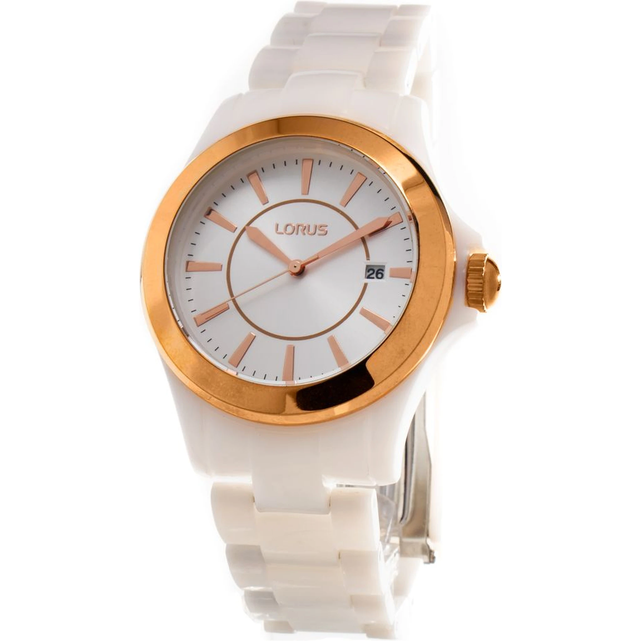 White Plastic Dress Watch