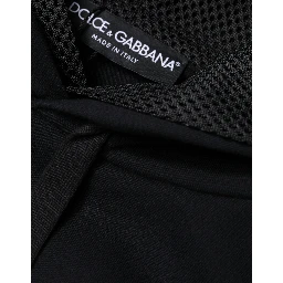 Black Hooded Pullover Men Sweatshirt Sweater
