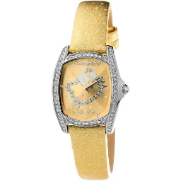 Gold Leather Dress Watch