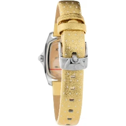 Gold Leather Dress Watch