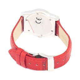Red Leather Dress Watch