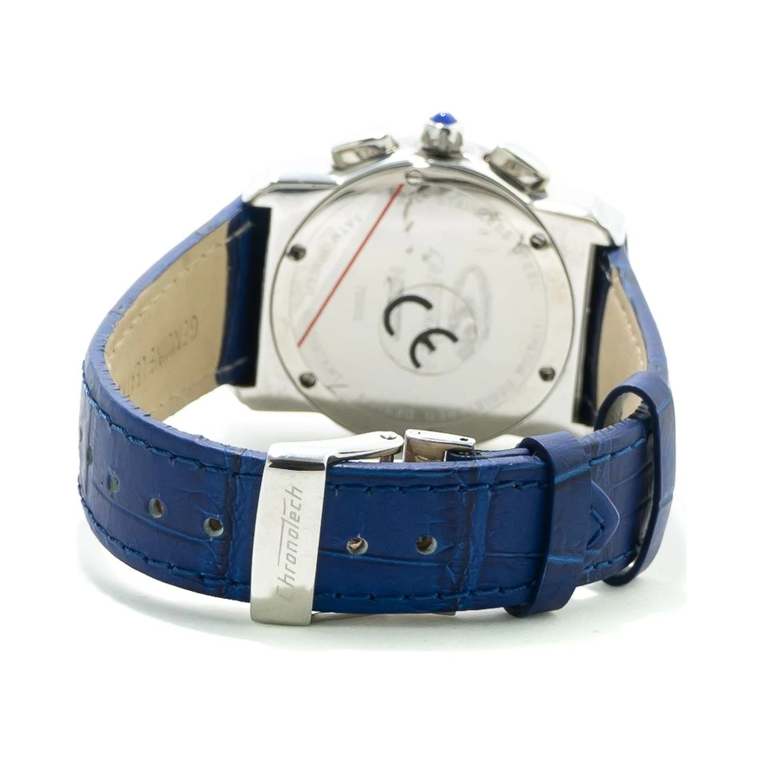 Blue Leather Dress Watch