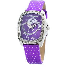 Purple Leather Dress Watch