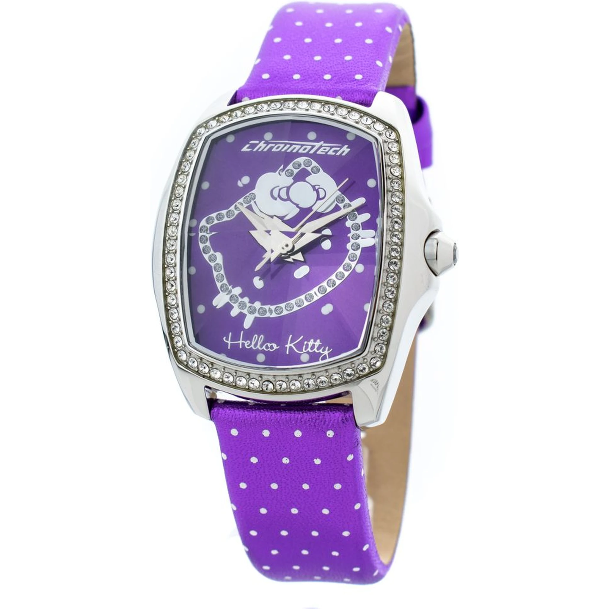 Purple Leather Dress Watch