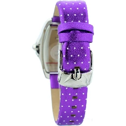 Purple Leather Dress Watch