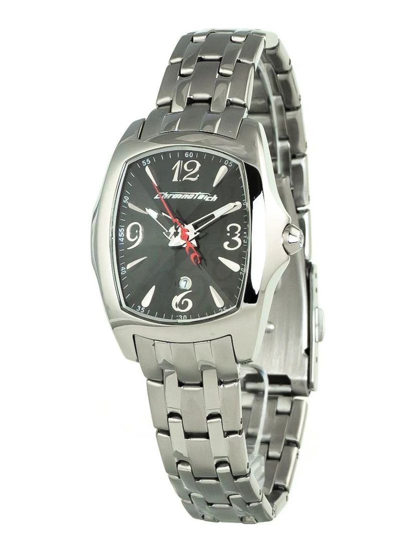 ساعة يد رسمية من الفولاذ المقاوم للصدأ الفضي