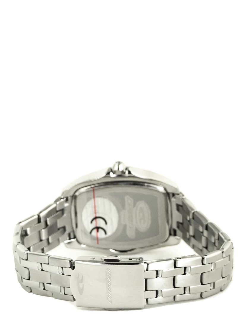 ساعة يد رسمية من الفولاذ المقاوم للصدأ الفضي