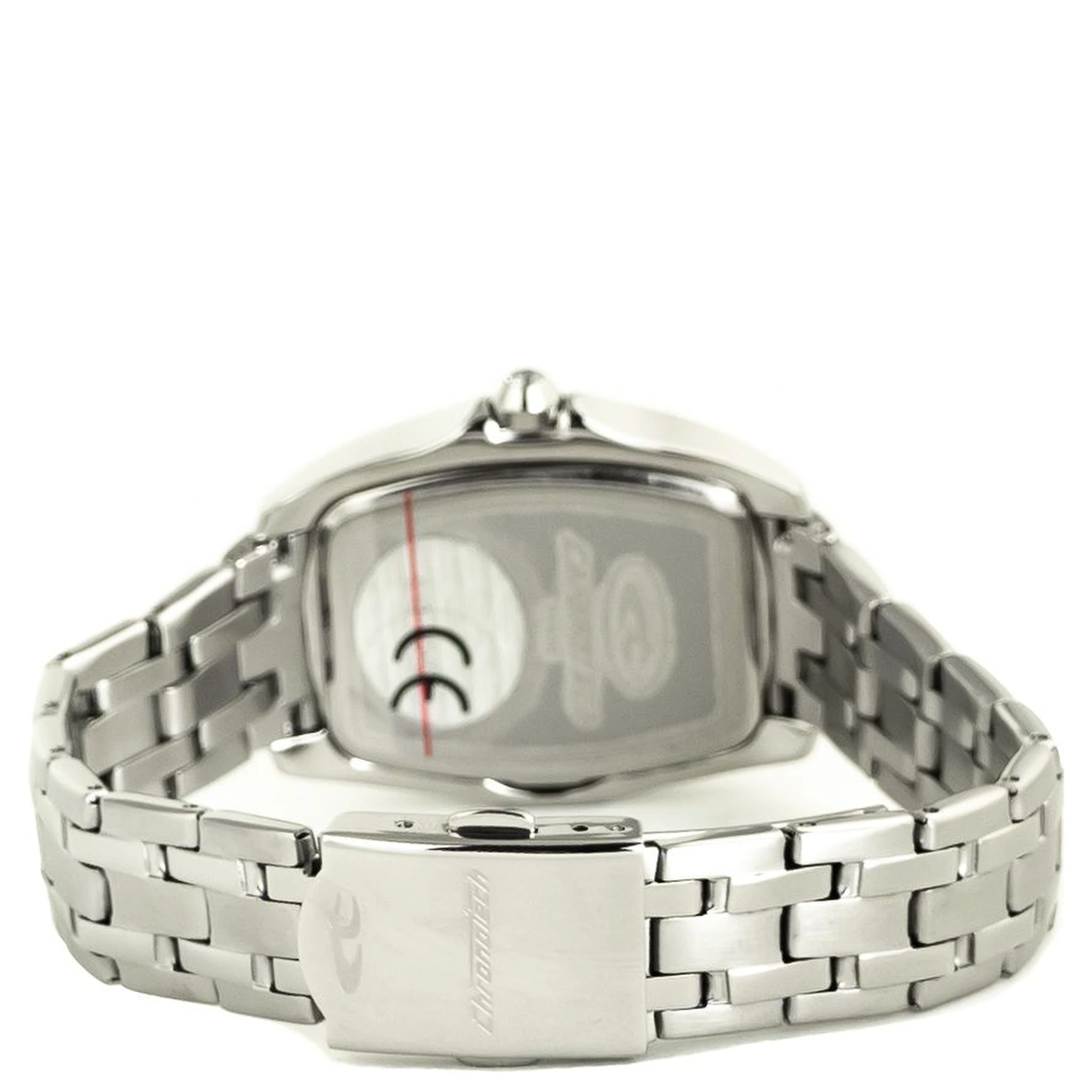 ساعة يد رسمية من الفولاذ المقاوم للصدأ الفضي