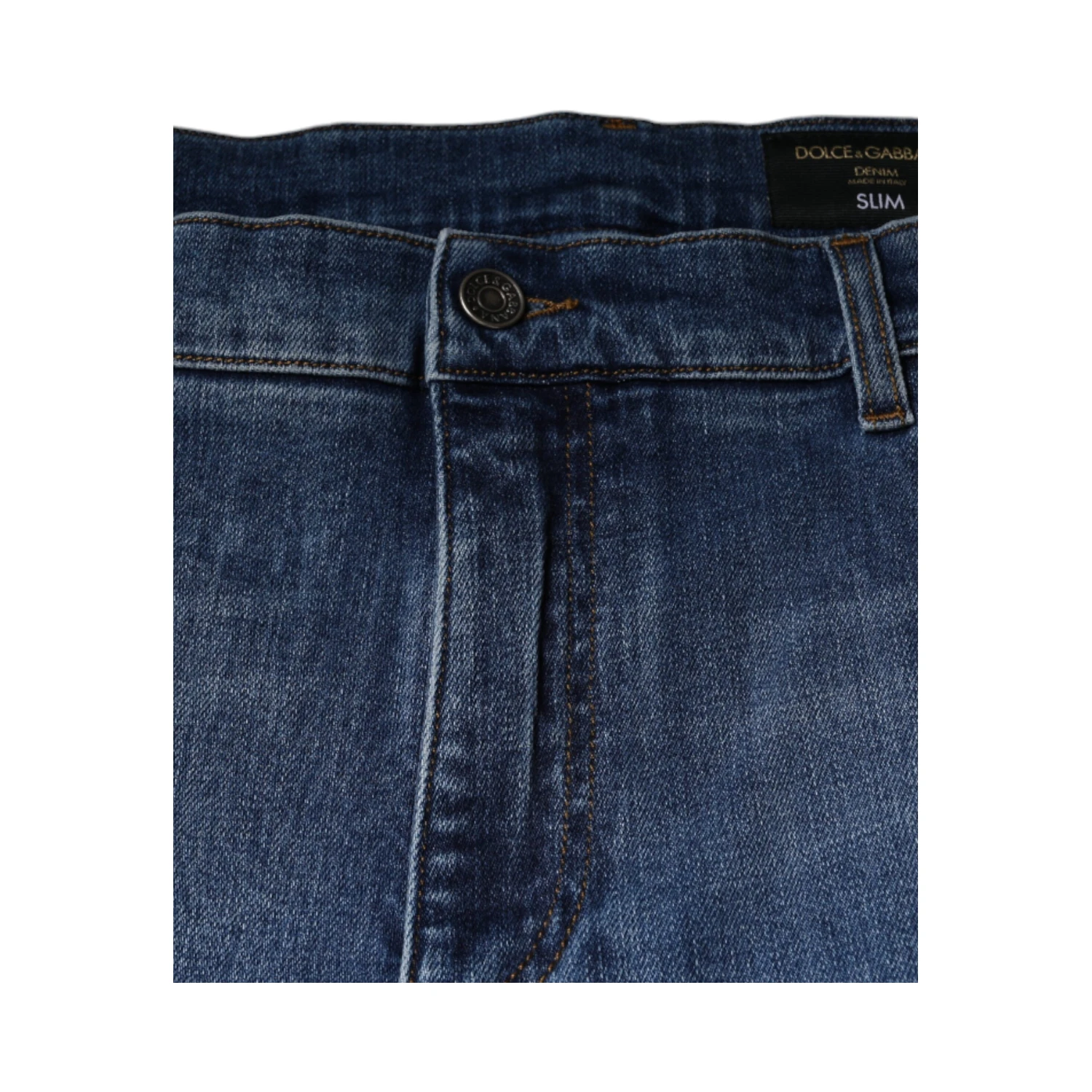 Blue Washed Cotton Stretch Men Denim Jeans