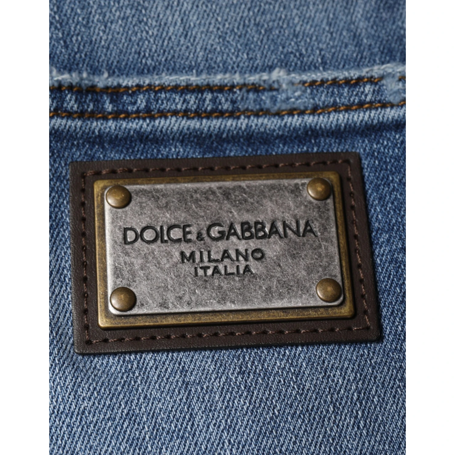Blue Washed Cotton Stretch Men Denim Jeans