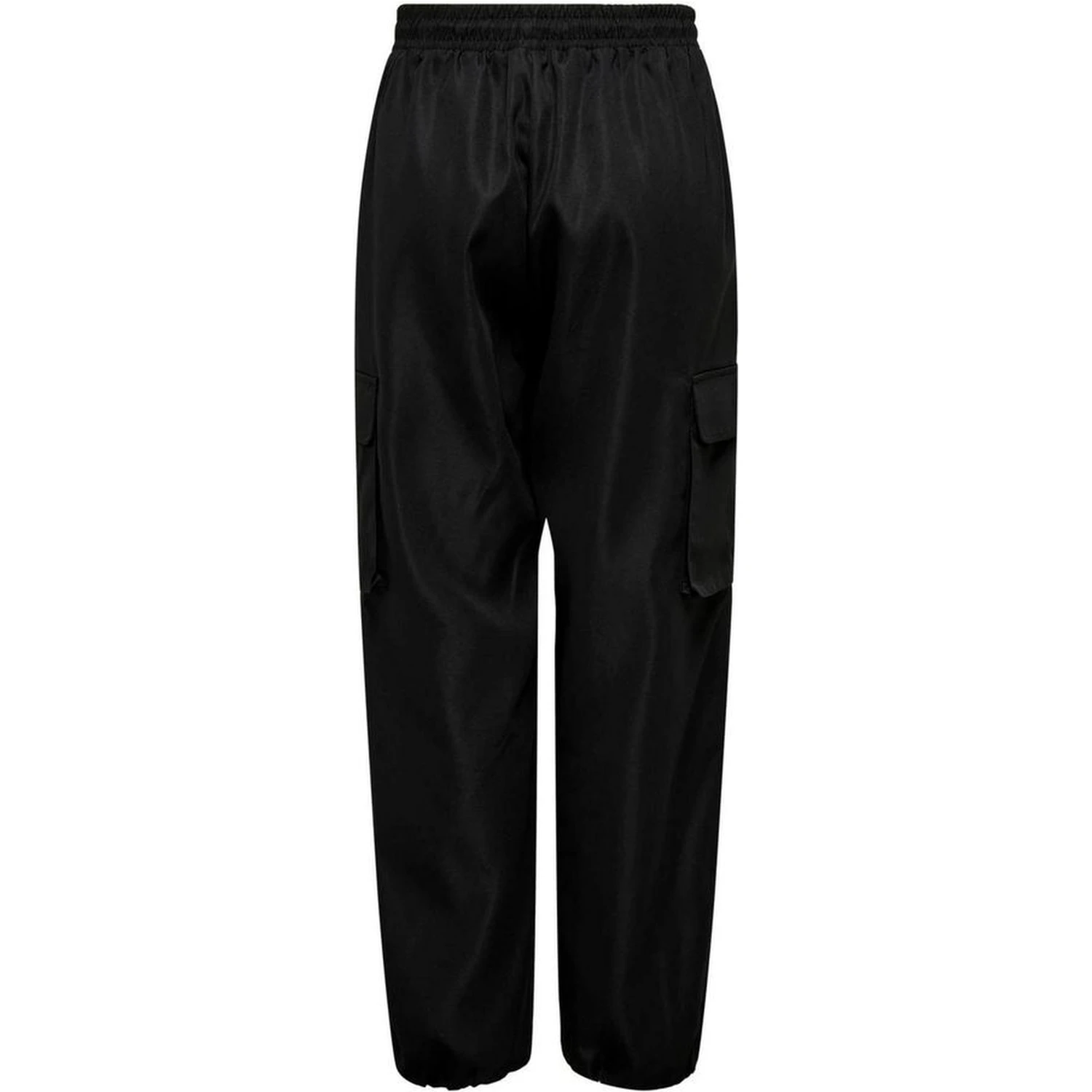 Black Cotton Cargo Pants