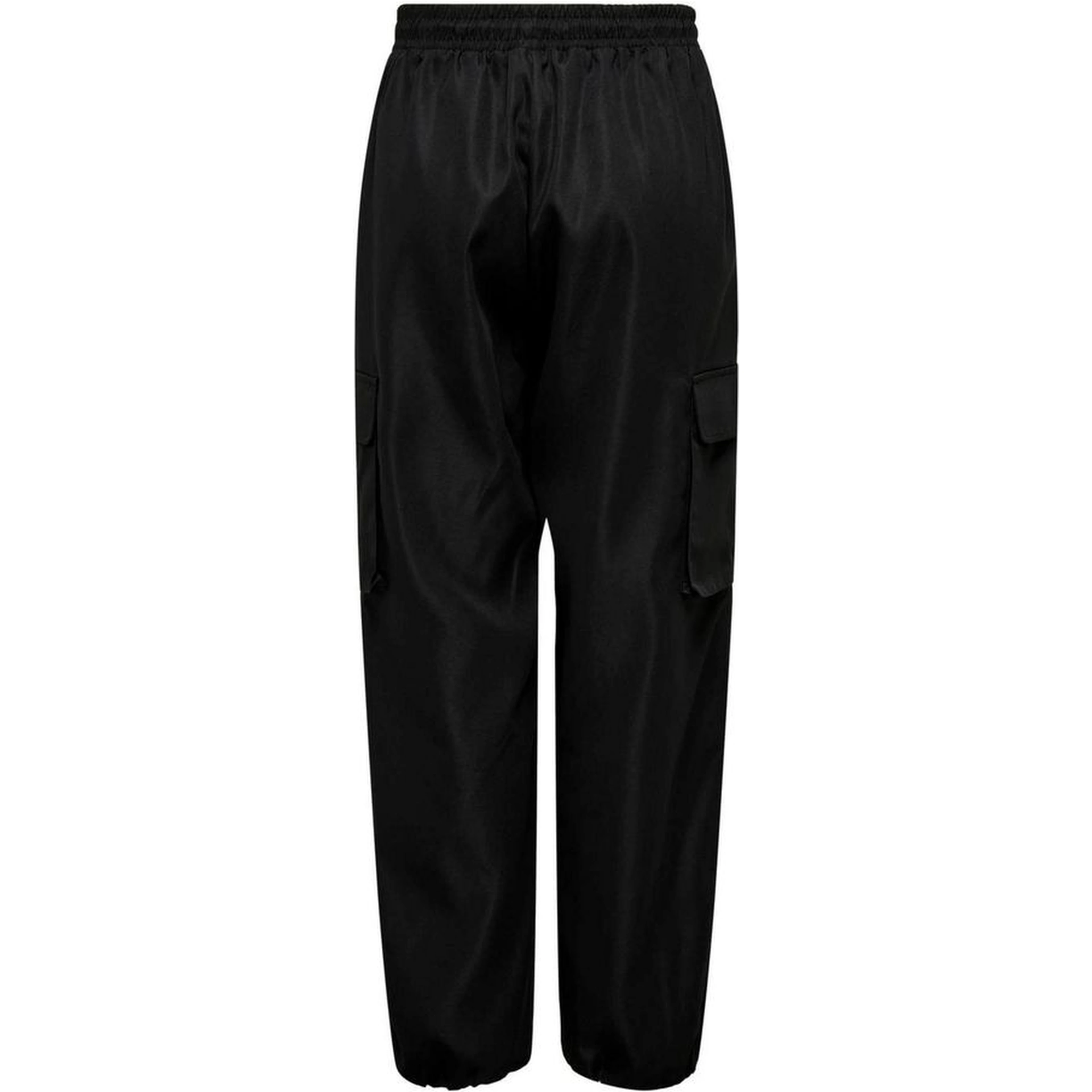 Black Cotton Cargo Pants