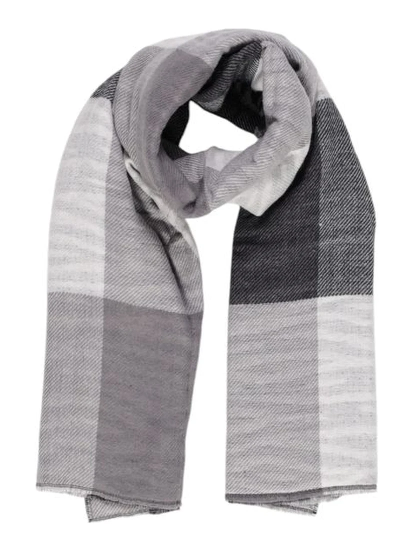 Black Recycled Polyester Scarf