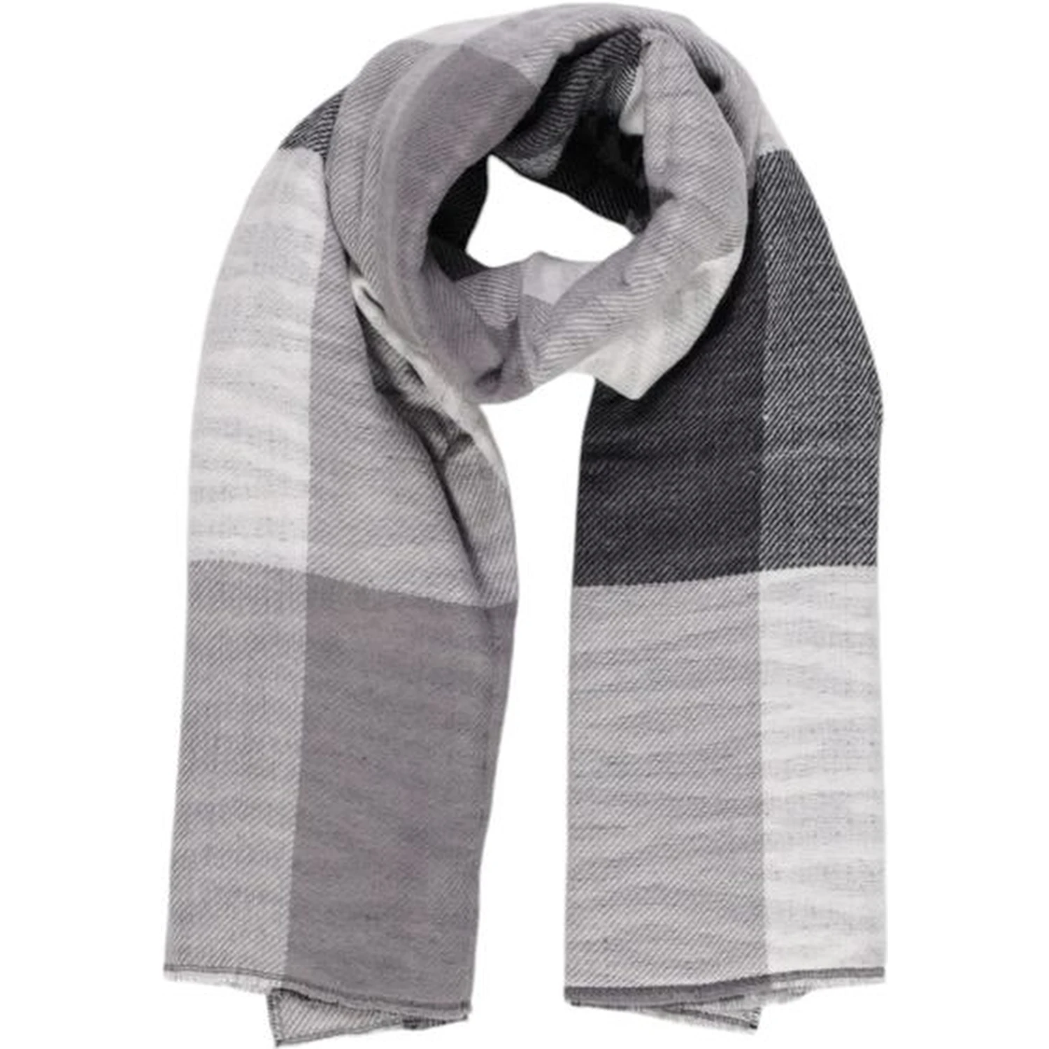 Black Recycled Polyester Scarf