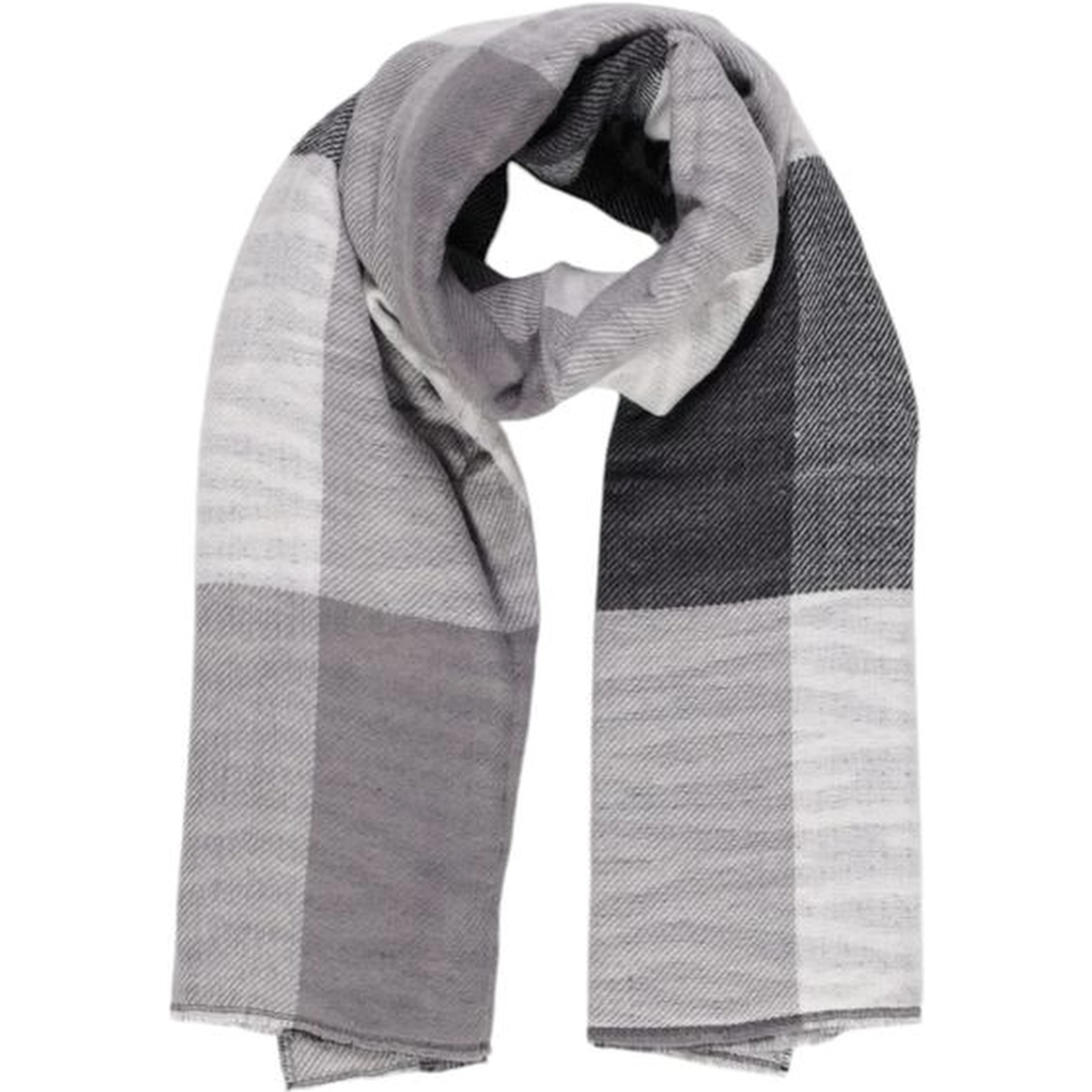 Black Recycled Polyester Scarf