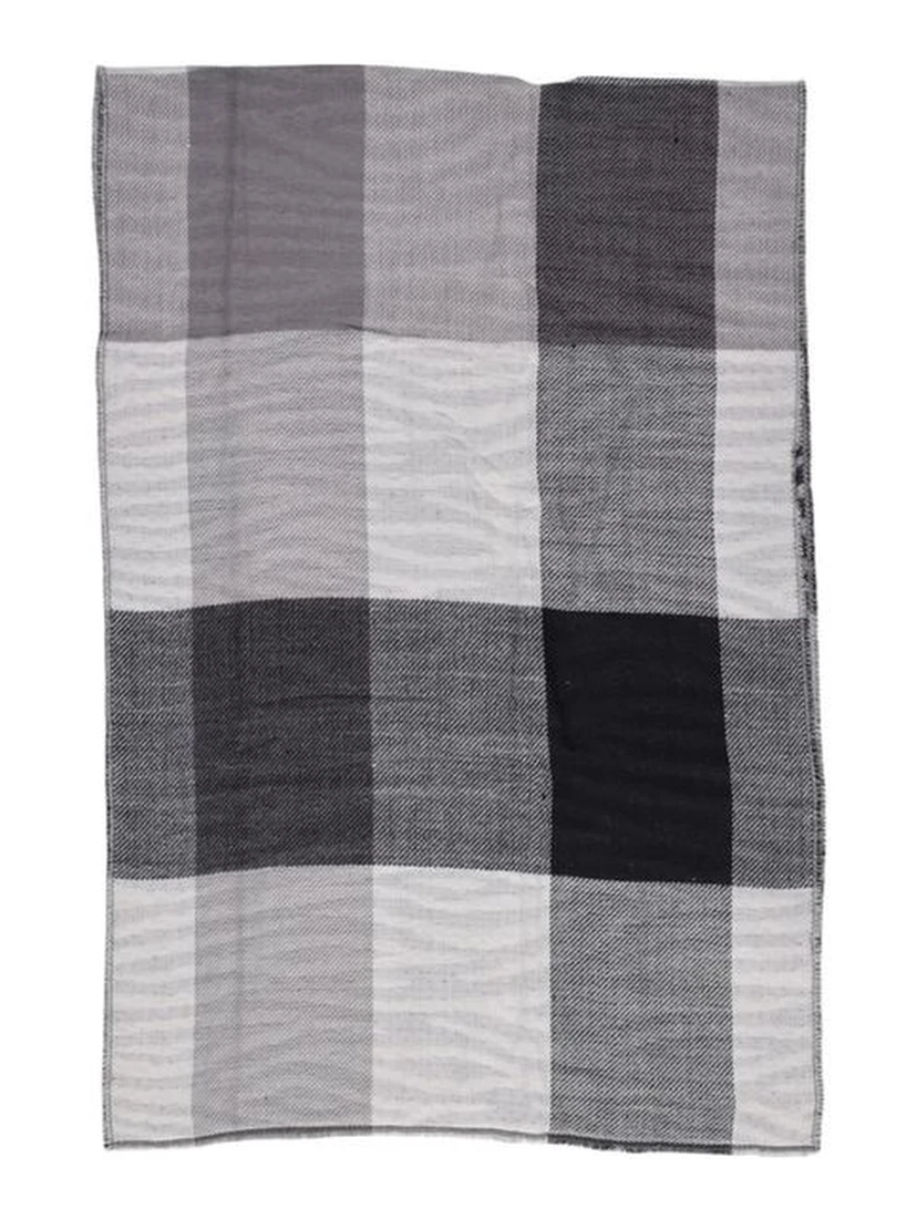 Black Recycled Polyester Scarf