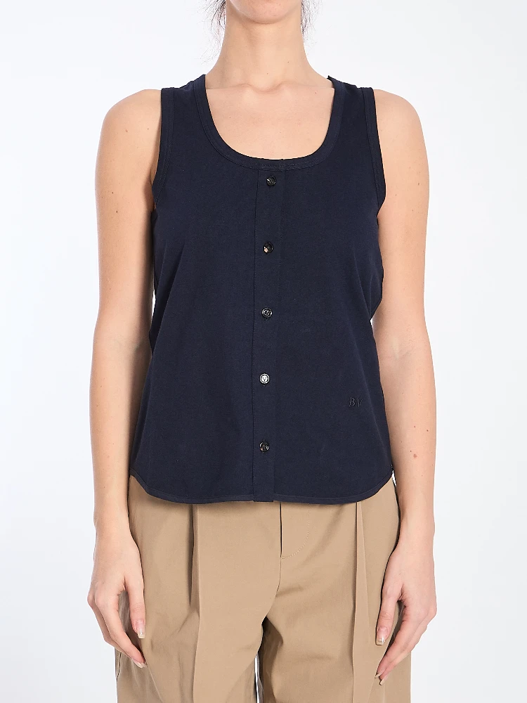 Tank top with buttons