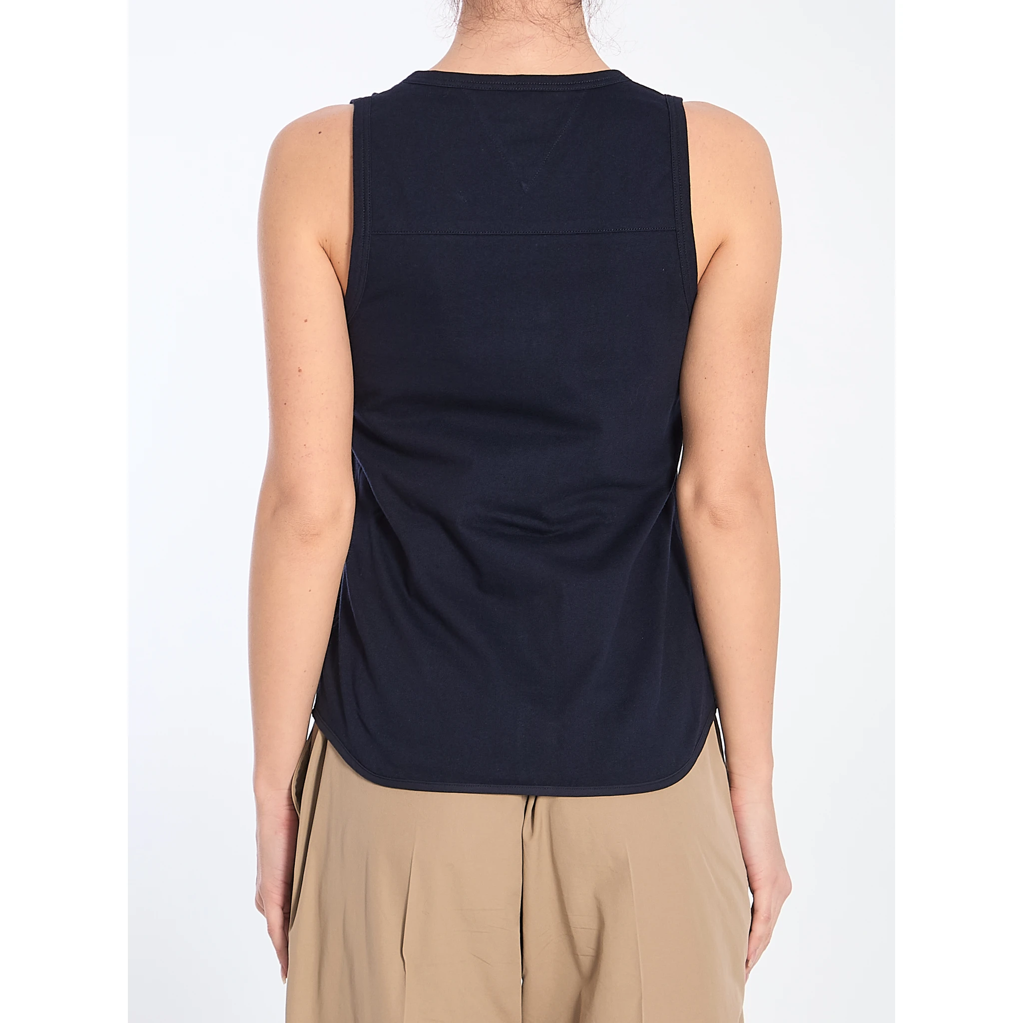 Tank top with buttons