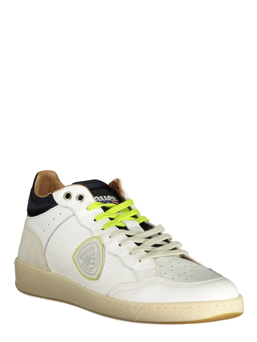 White Polyester Sneaker