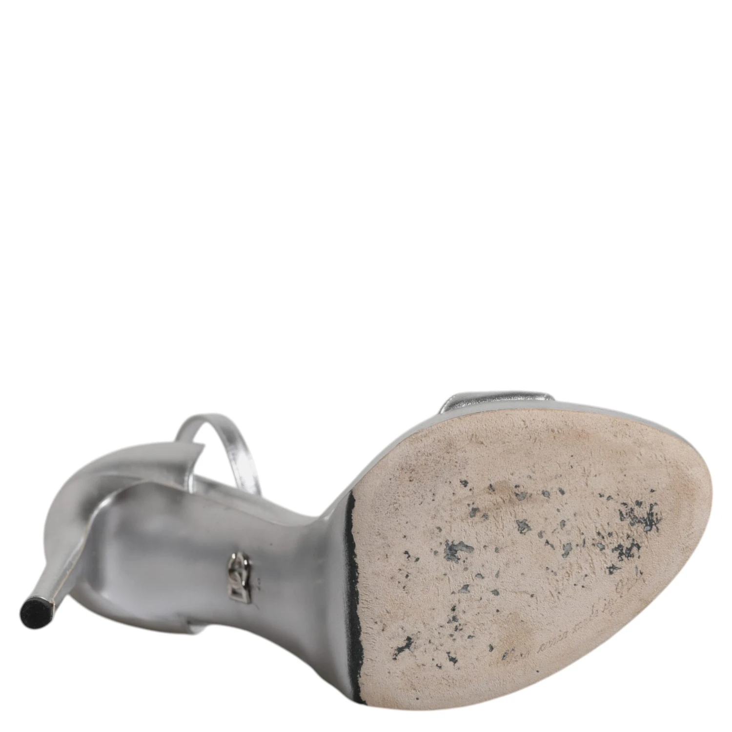 Silver Leather Platform Keira Sandals Shoes