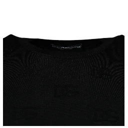 Black Silk Round Neck Sleeveless T-shirt