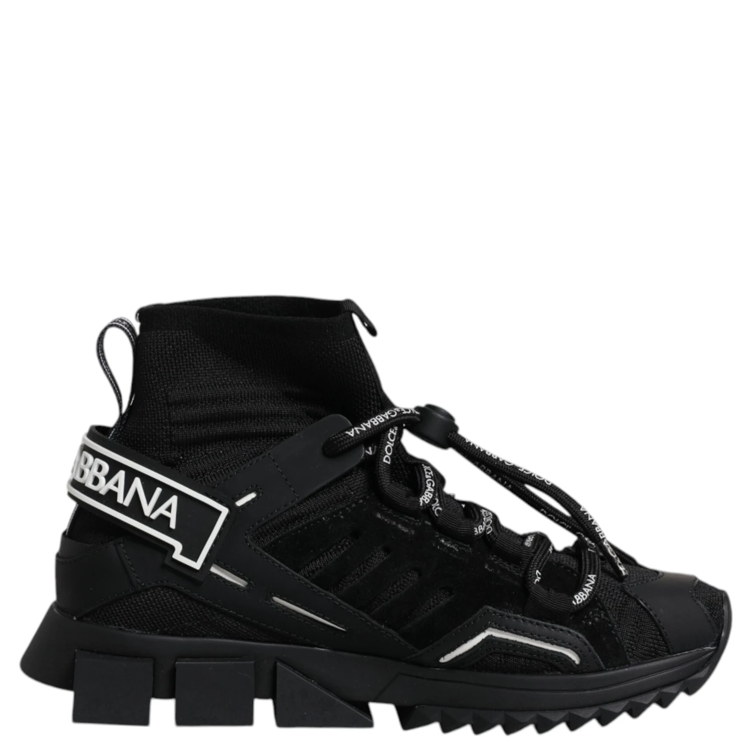 Black Sorrento Socks Logo Sneakers Shoes