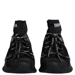 Black Sorrento Socks Logo Sneakers Shoes