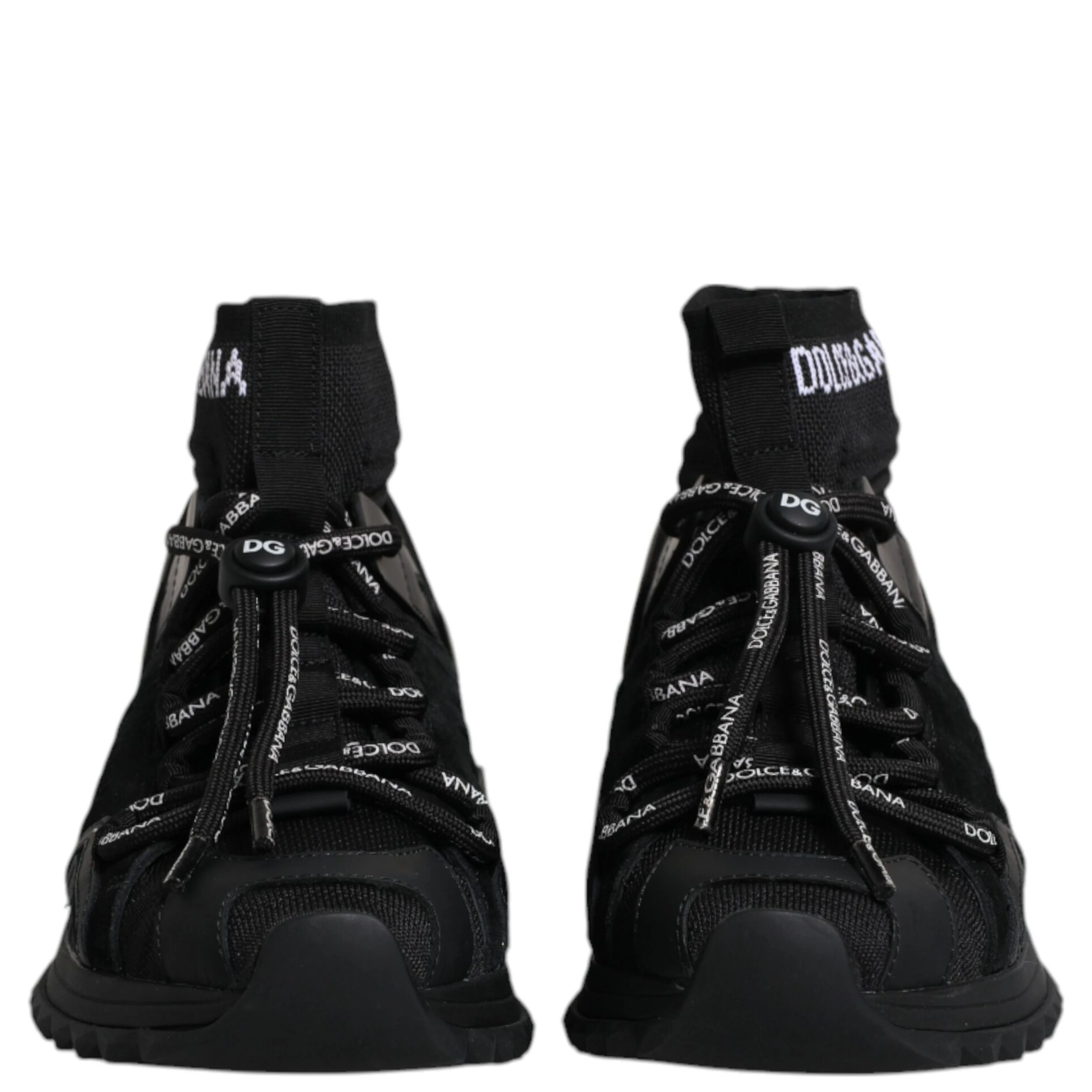 Black Sorrento Socks Logo Sneakers Shoes