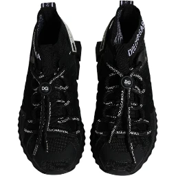 Black Sorrento Socks Logo Sneakers Shoes
