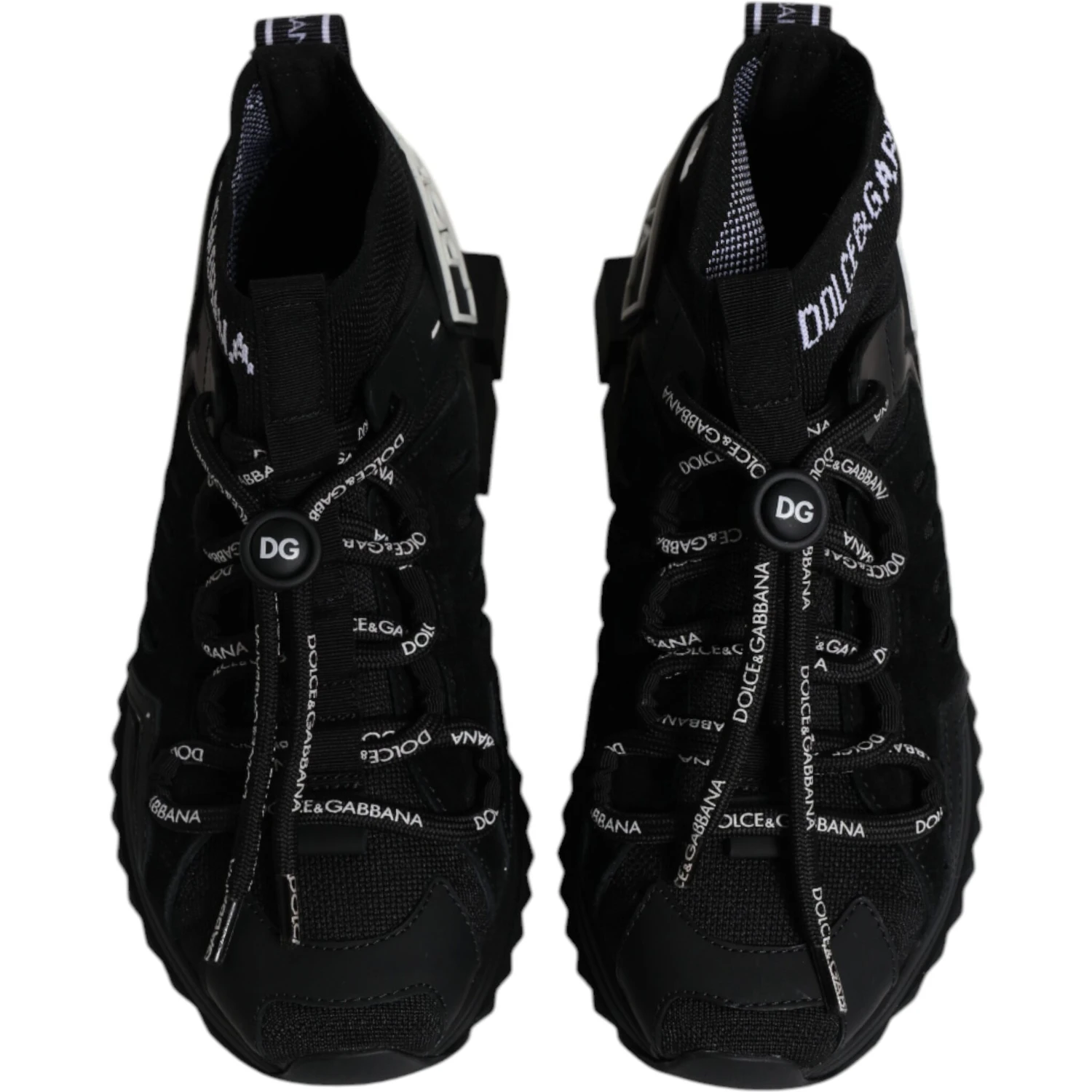 Black Sorrento Socks Logo Sneakers Shoes