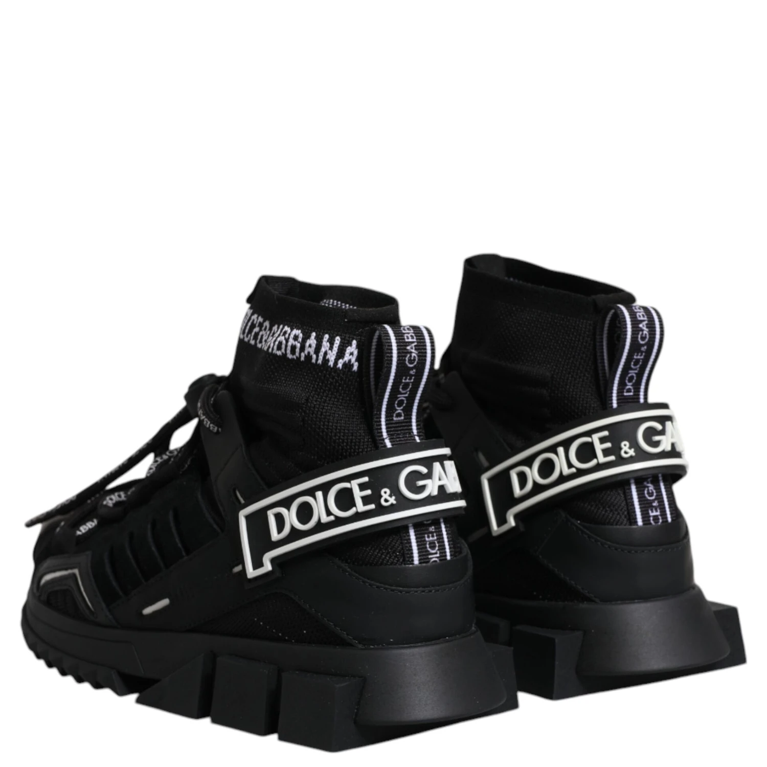 Black Sorrento Socks Logo Sneakers Shoes