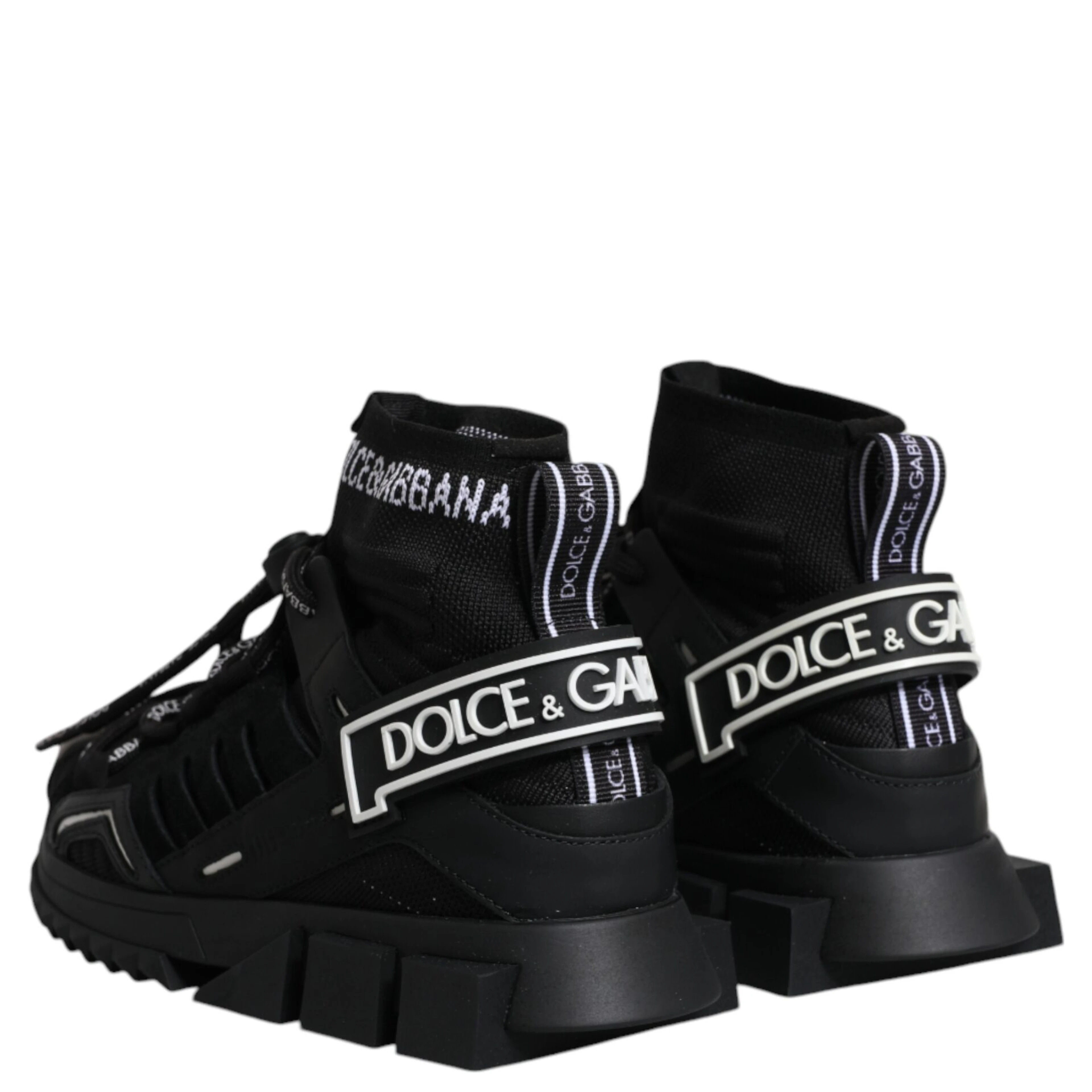 Black Sorrento Socks Logo Sneakers Shoes