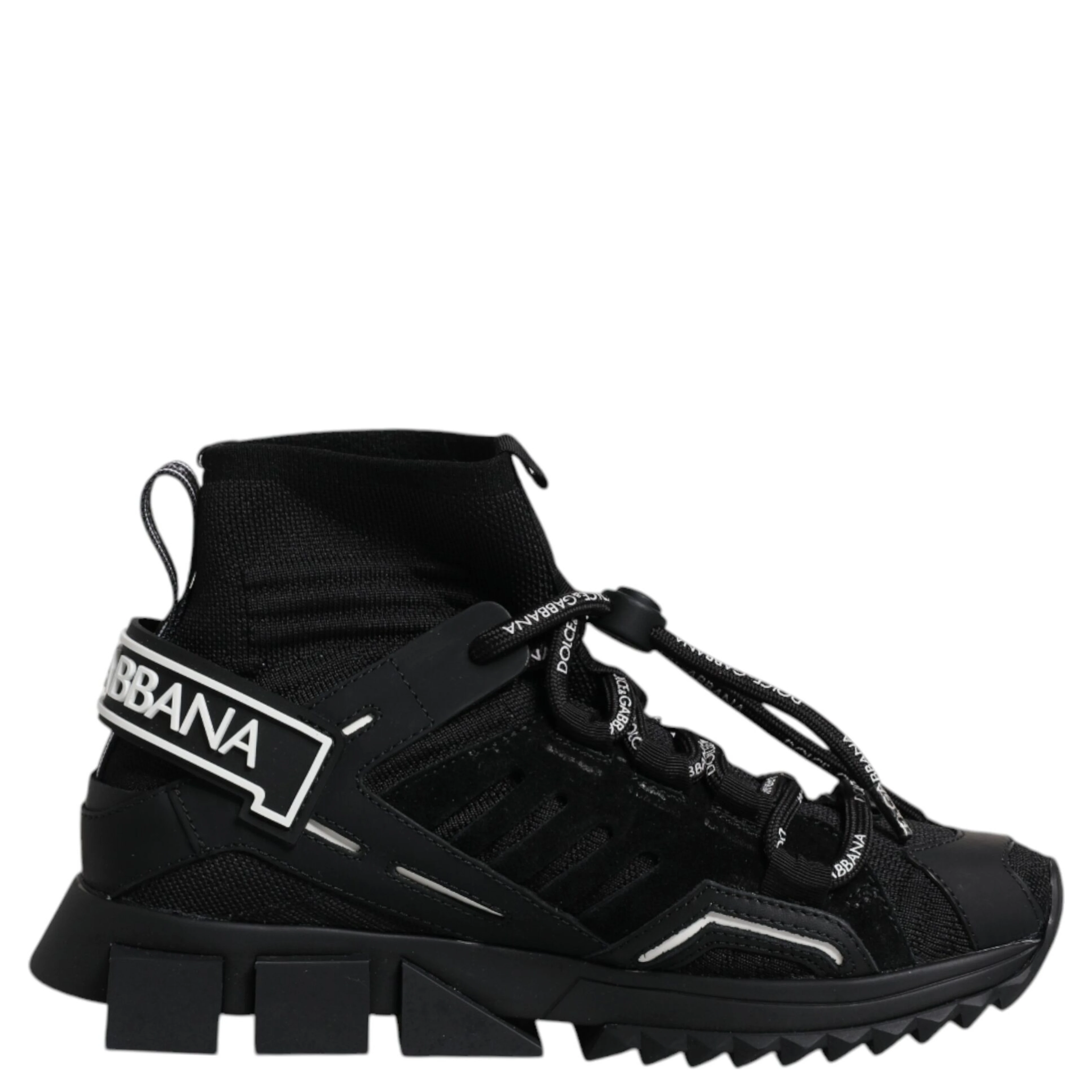 Black Sorrento Socks Logo Sneakers Shoes