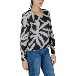 Black Recycled Polyester Blouse