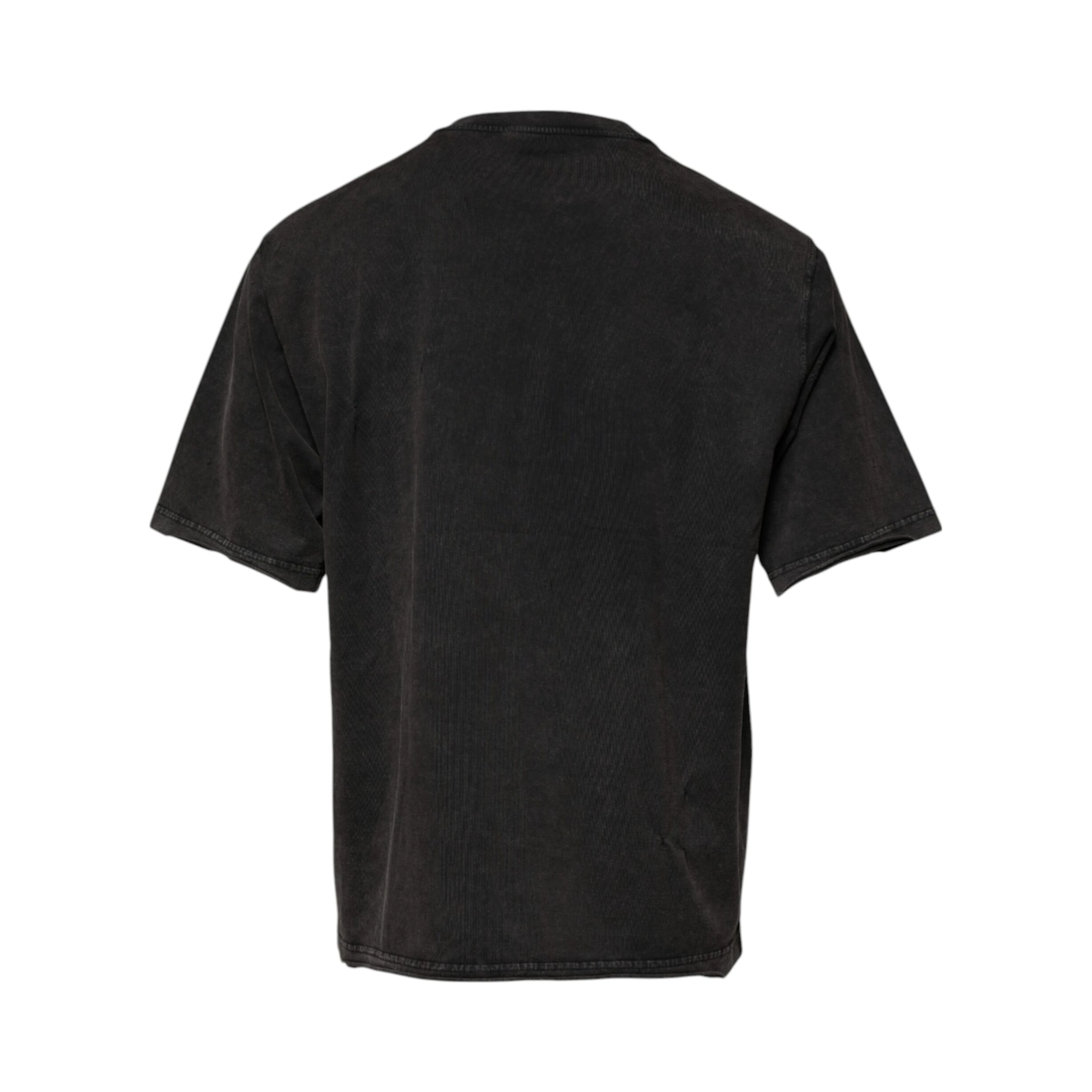 Gray Leopard Print Cotton Crew Neck T-shirt