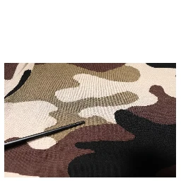 Multicolor Camouflage Collared Polo T-shirt