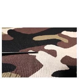 Multicolor Camouflage Collared Polo T-shirt