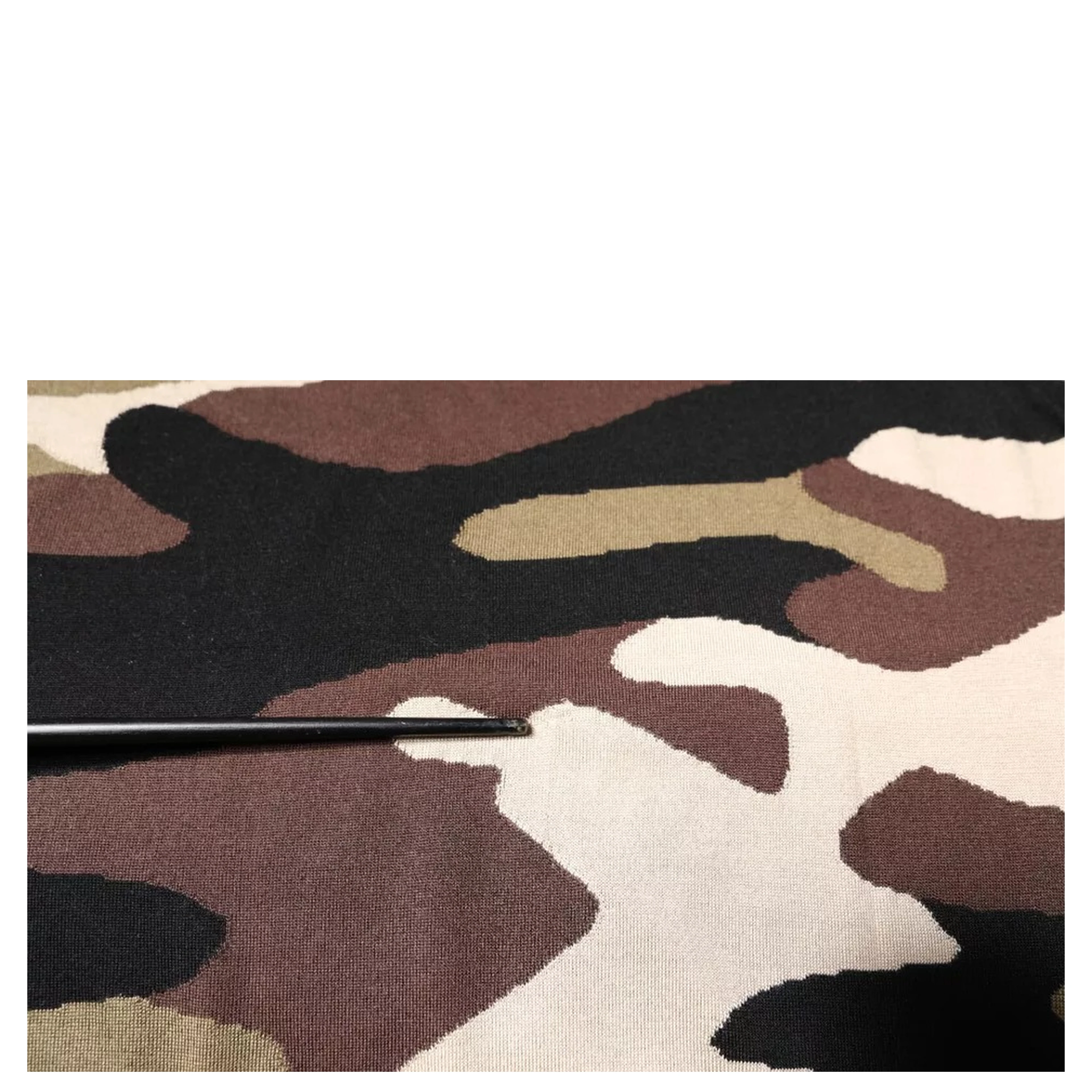 Multicolor Camouflage Collared Polo T-shirt