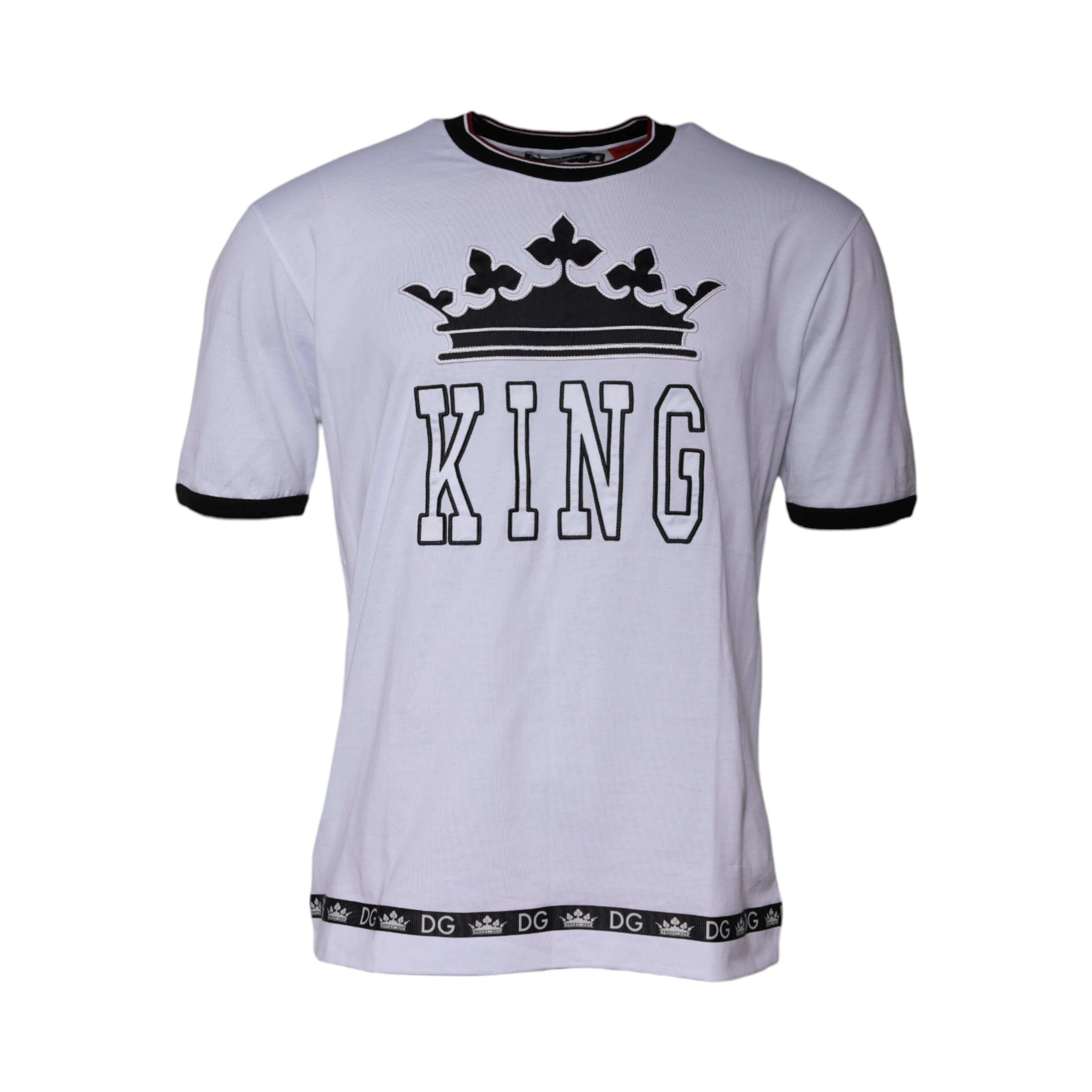 White Jersey Crew Neck Short Sleeves T-shirt