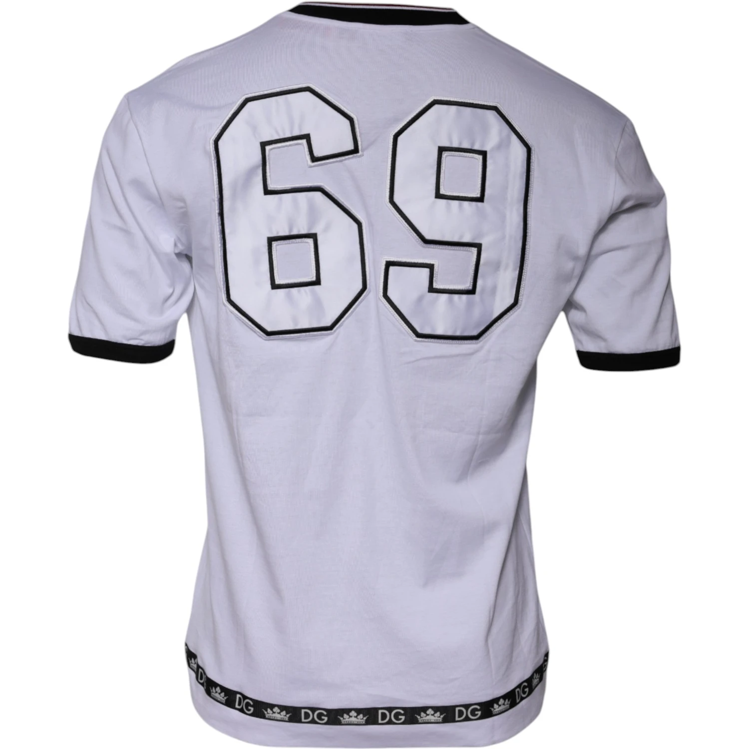 White Jersey Crew Neck Short Sleeves T-shirt