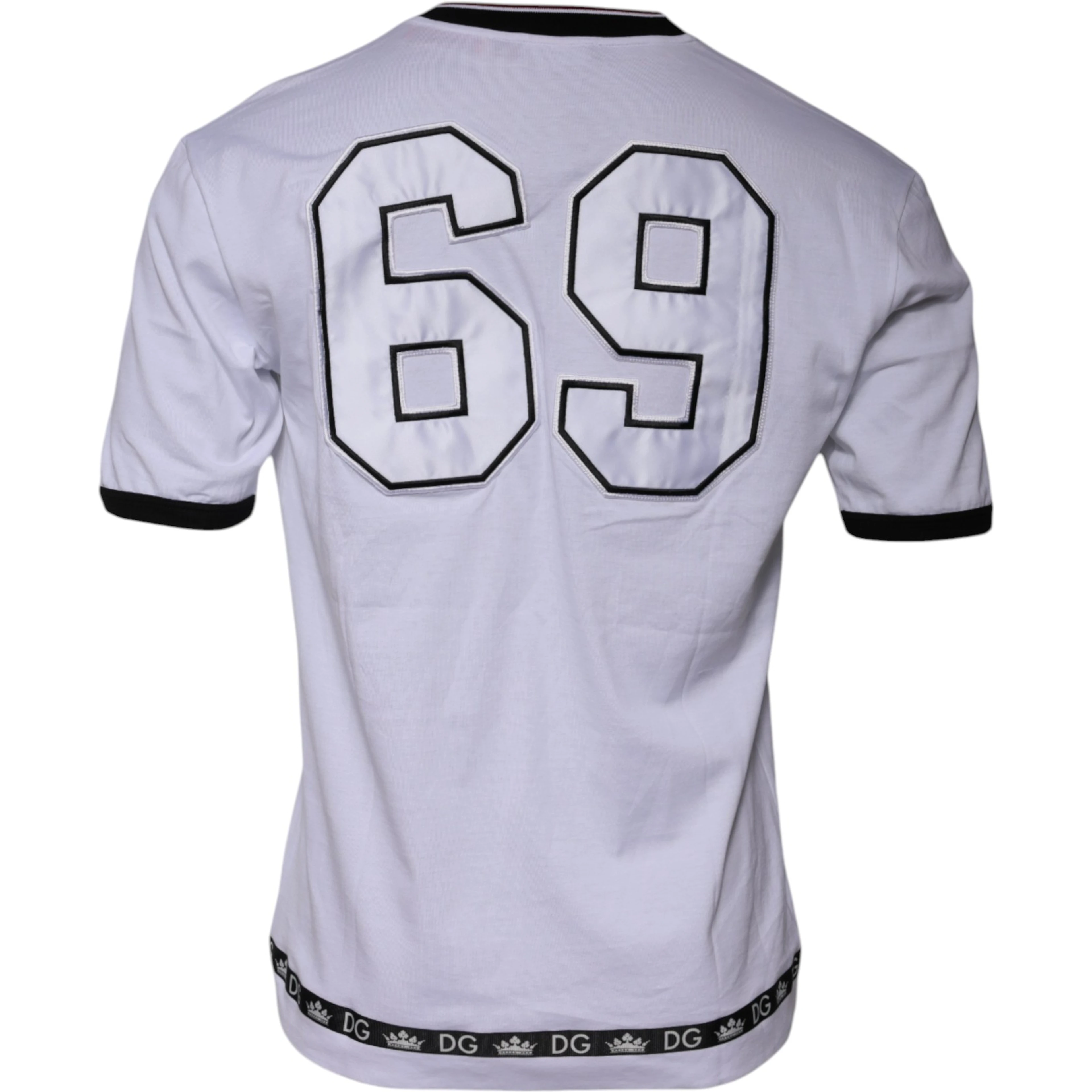 White Jersey Crew Neck Short Sleeves T-shirt