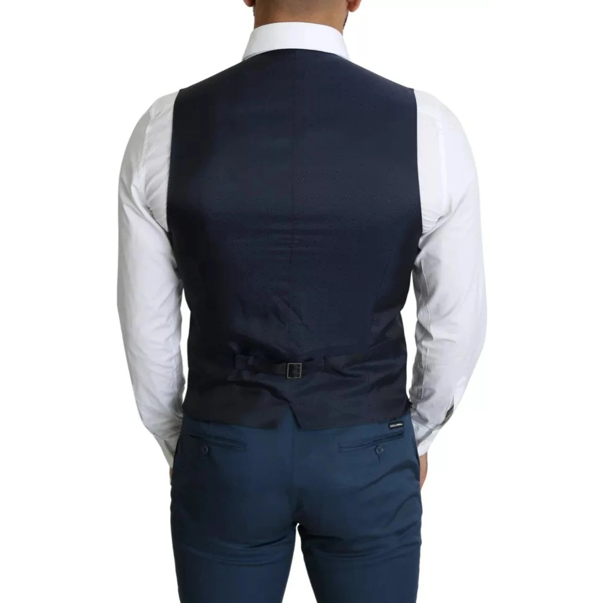 Navy Blue Men Formal Dress Waistcoat Vest