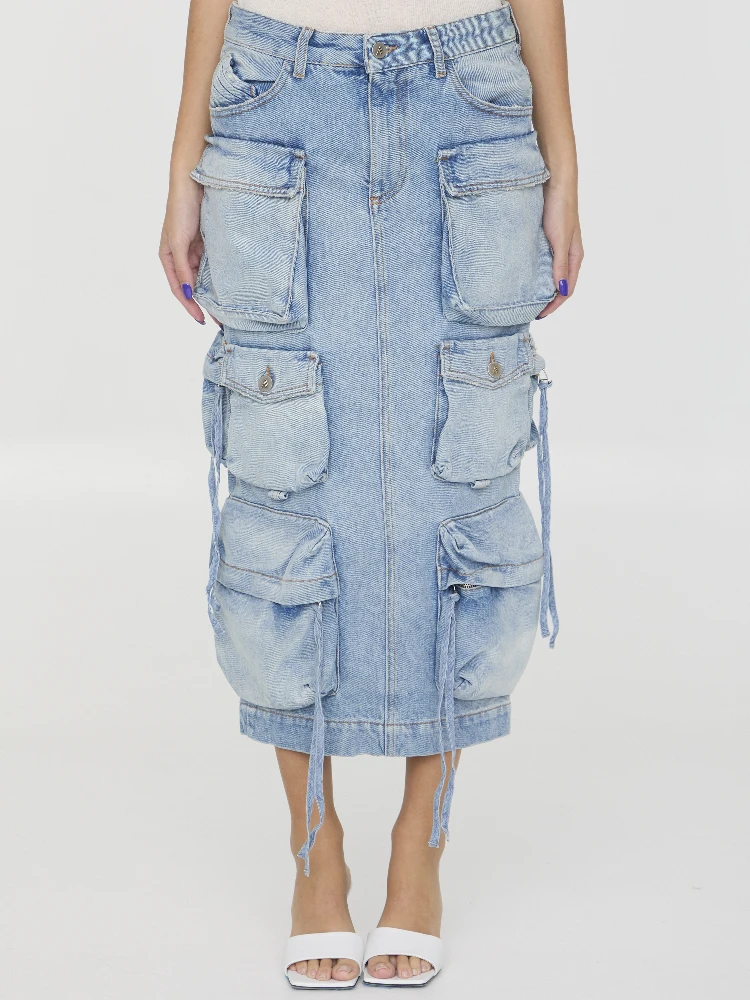 Cargo midi skirt