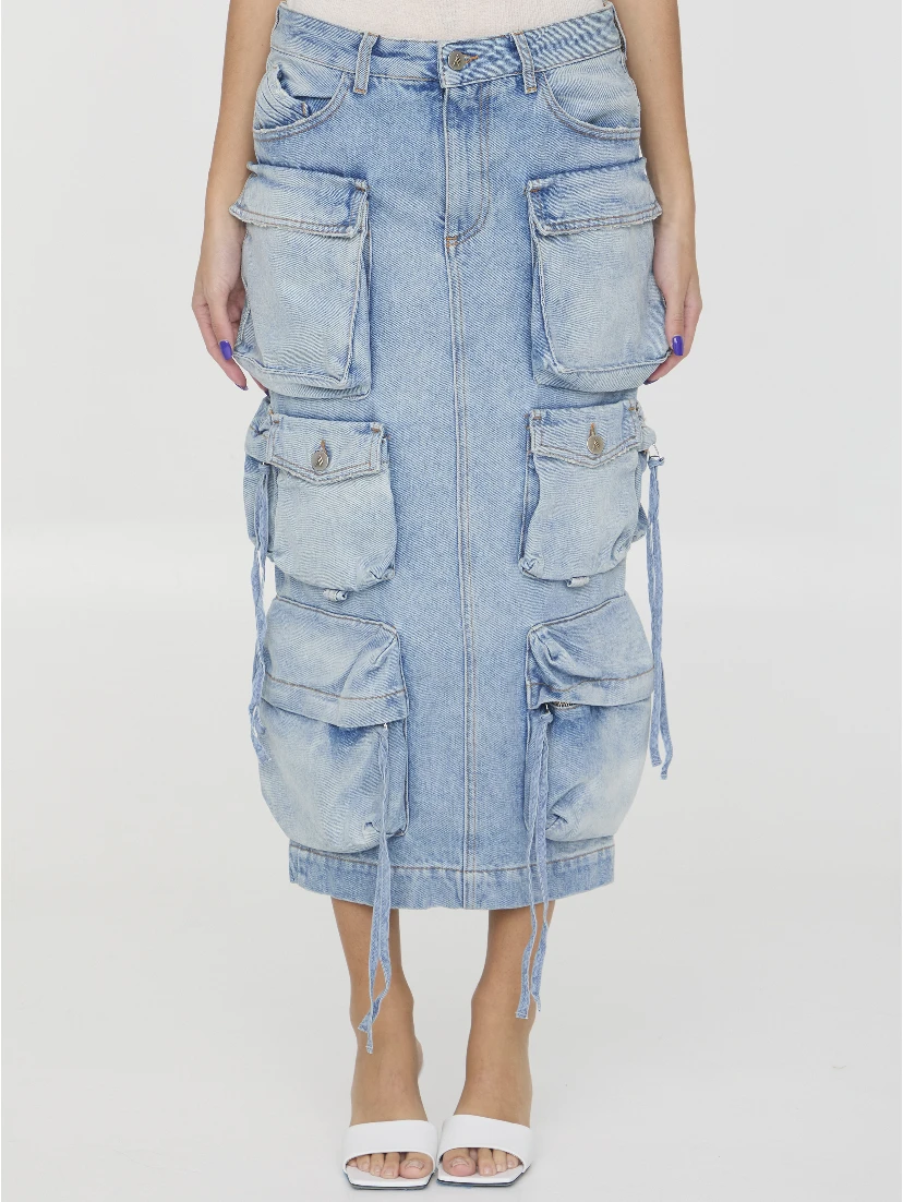 Cargo midi skirt