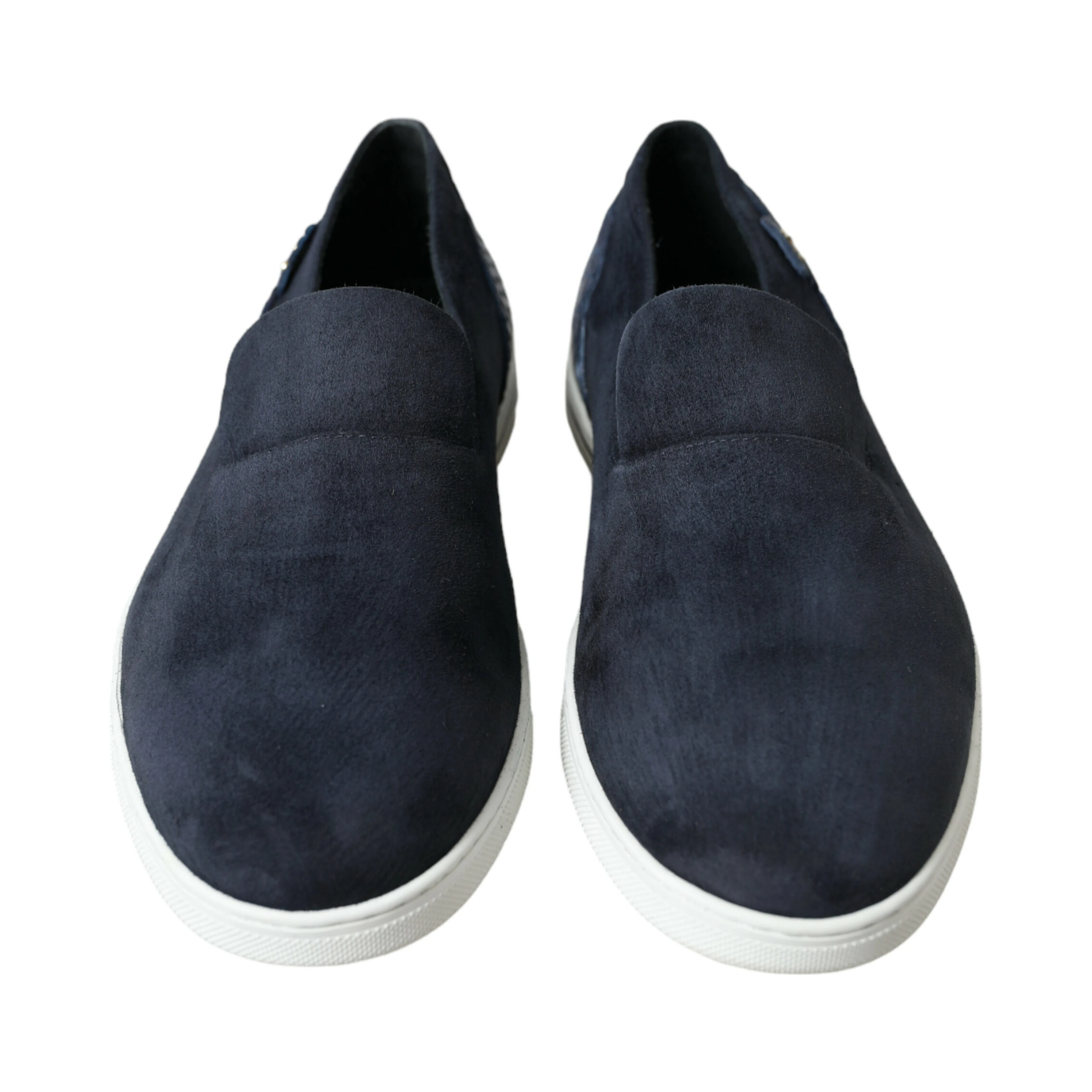 Blue Suede Caiman Loafers Saint Tropez Shoes