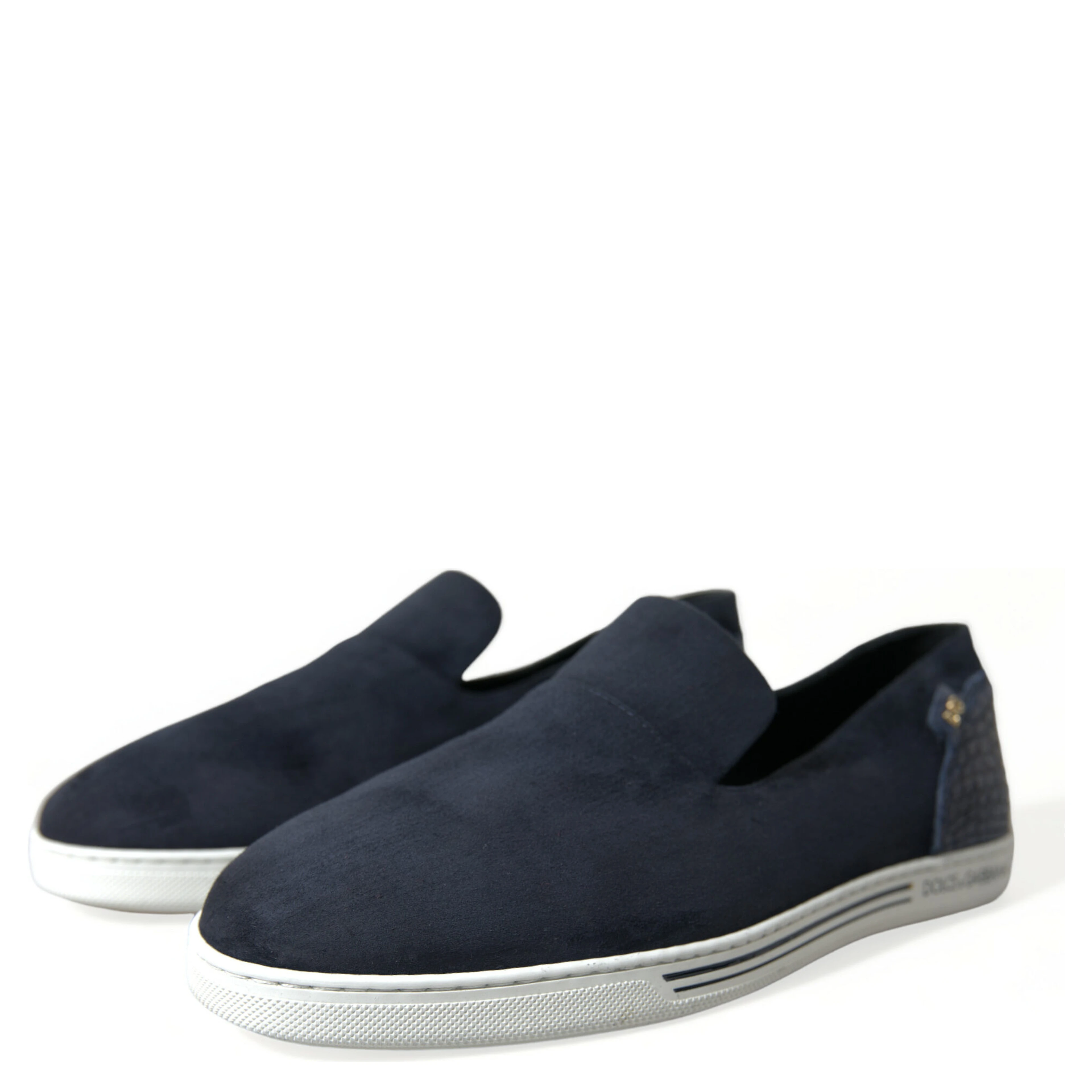 Blue Suede Caiman Loafers Saint Tropez Shoes