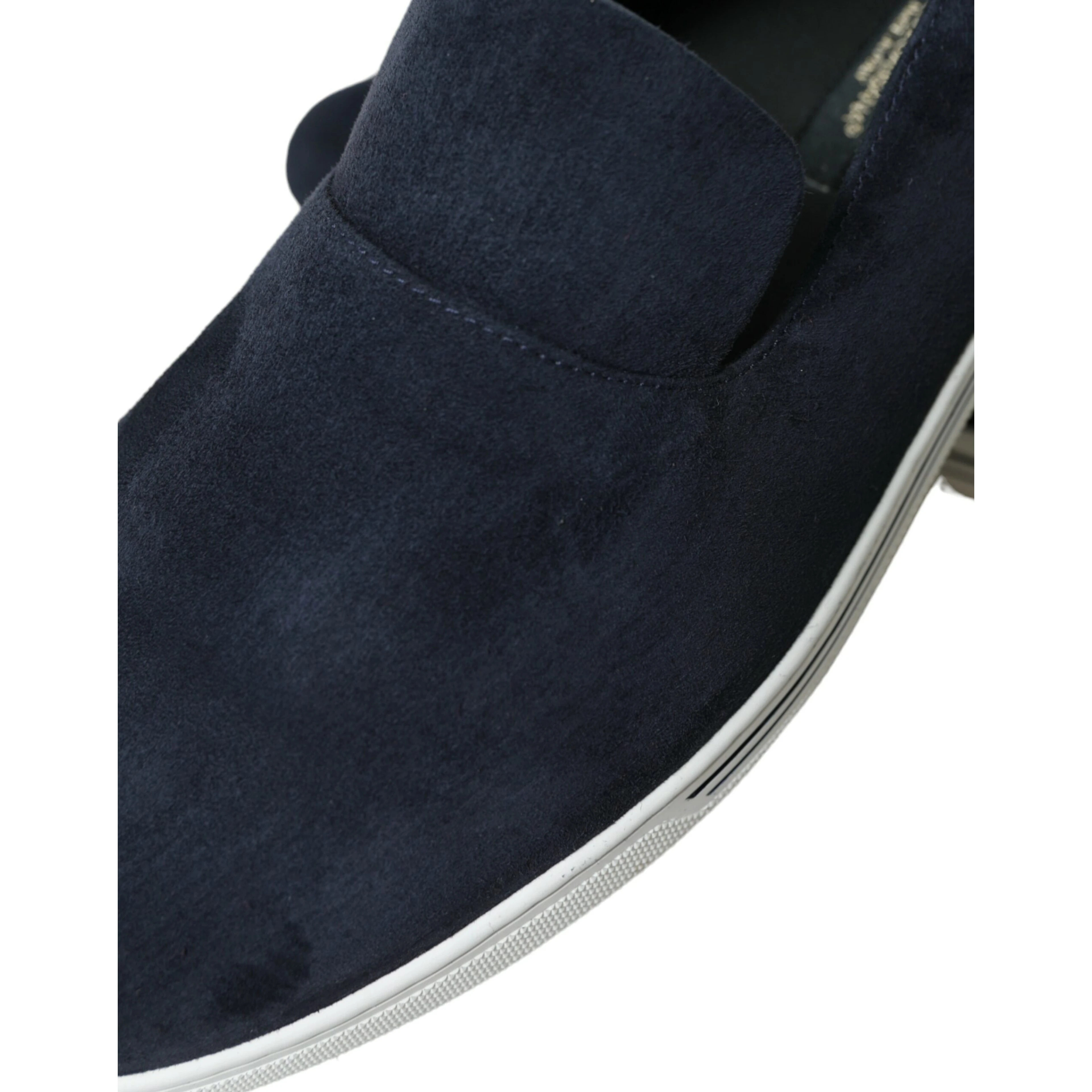 Blue Suede Caiman Loafers Saint Tropez Shoes