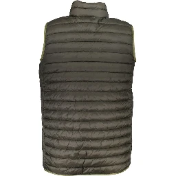 Green Polyamide Sleveless Jacket