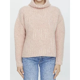 Wool turtleneck sweater