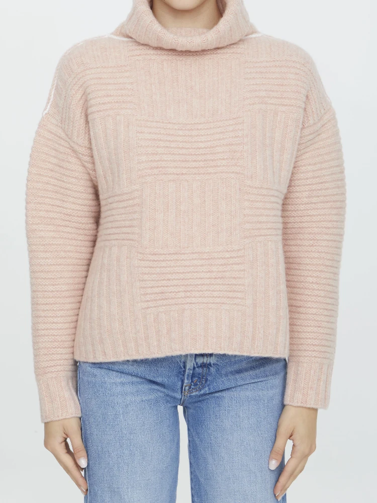 Wool turtleneck sweater